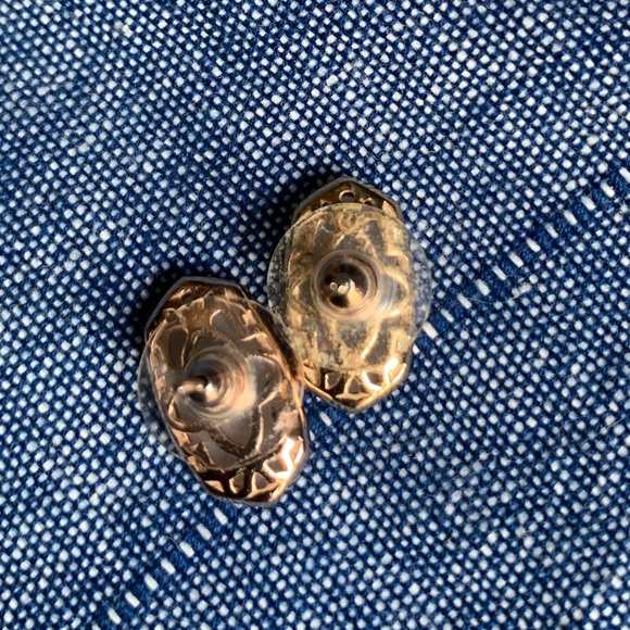 Kendra Scott Iridescent Rose Gold Drusy Ellie Stud - Picture 4 of 4